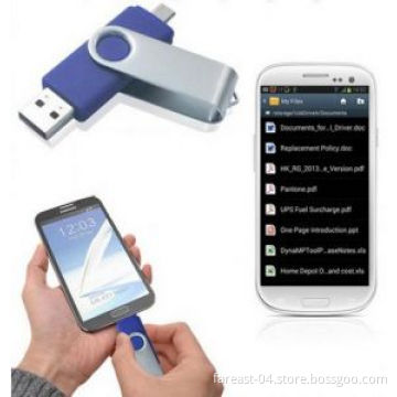 Swivel OTG Flash Memory Mobile Phone USB Flash Drive